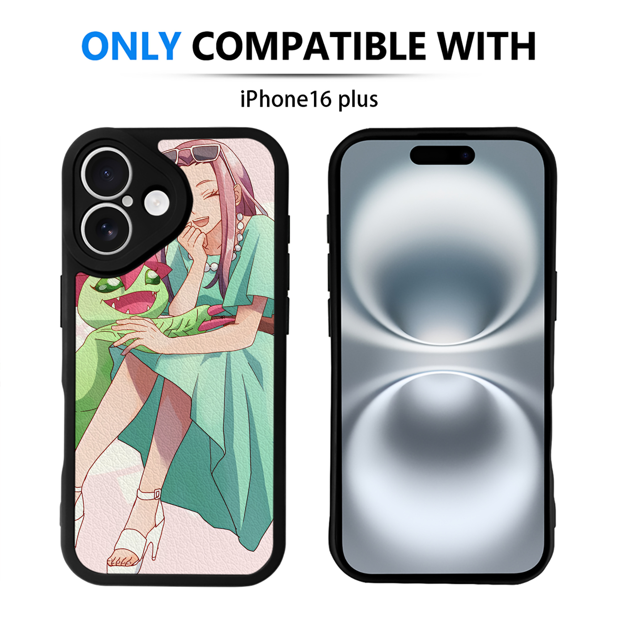 （画像用） Digimon デジタルモンスター/デジモン 【iPhone 16シリーズ対応】シリコンスマホケース（レザー調） 材質：シリコン